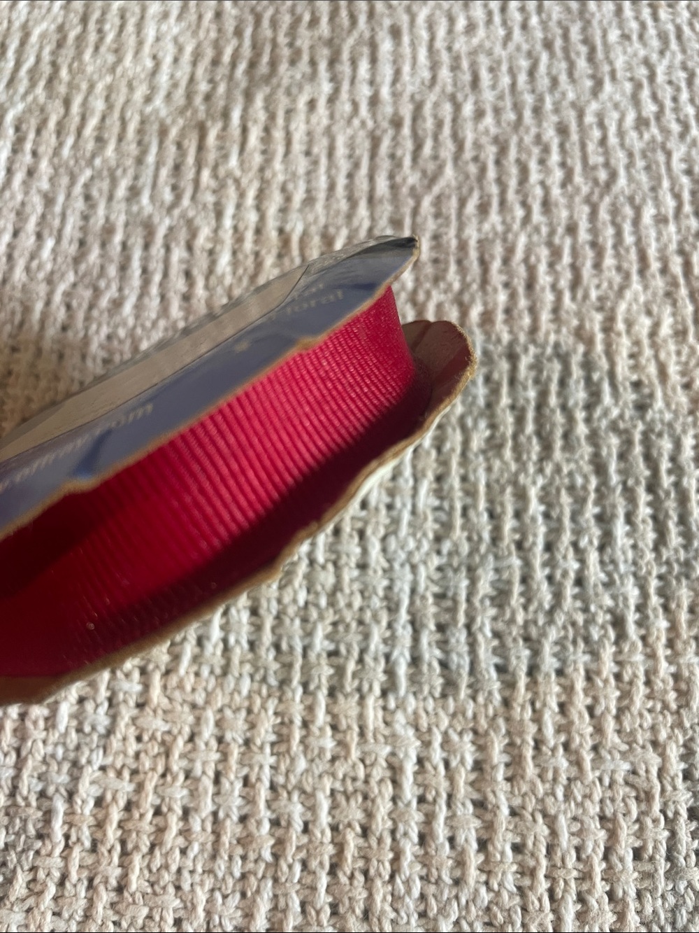 Bright Red Grosgrain Ribbon Roll